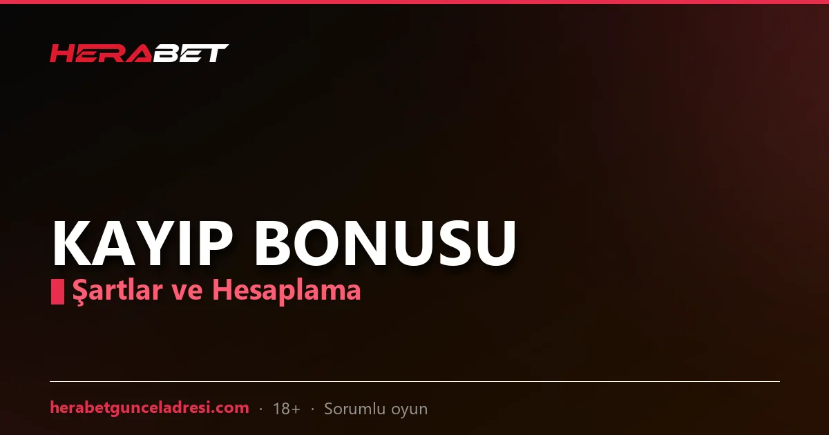 Herabet kayıp bonusu hesaplama görseli