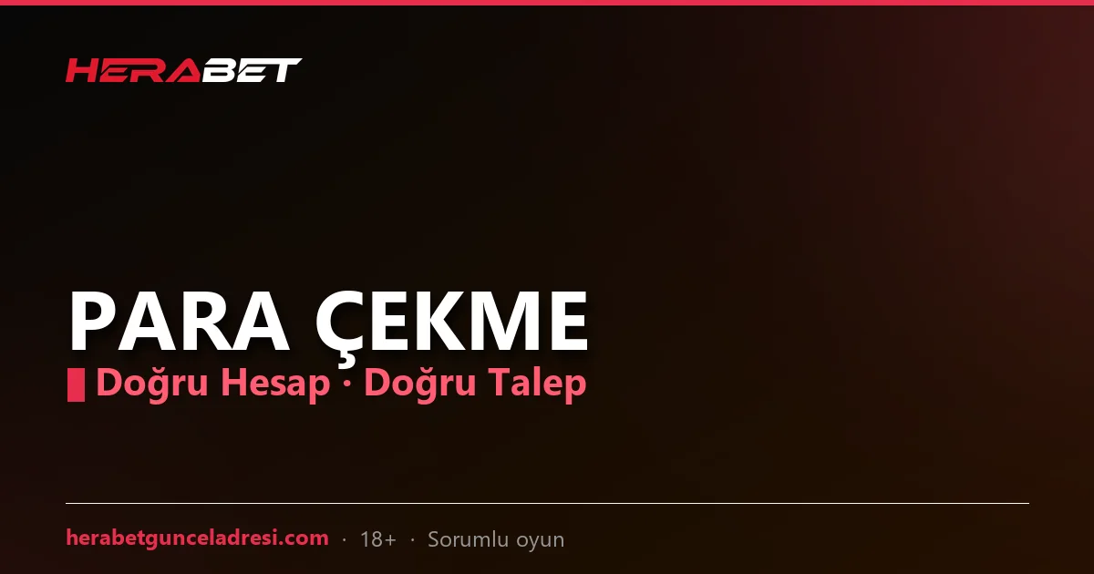 Herabet para çekme görseli