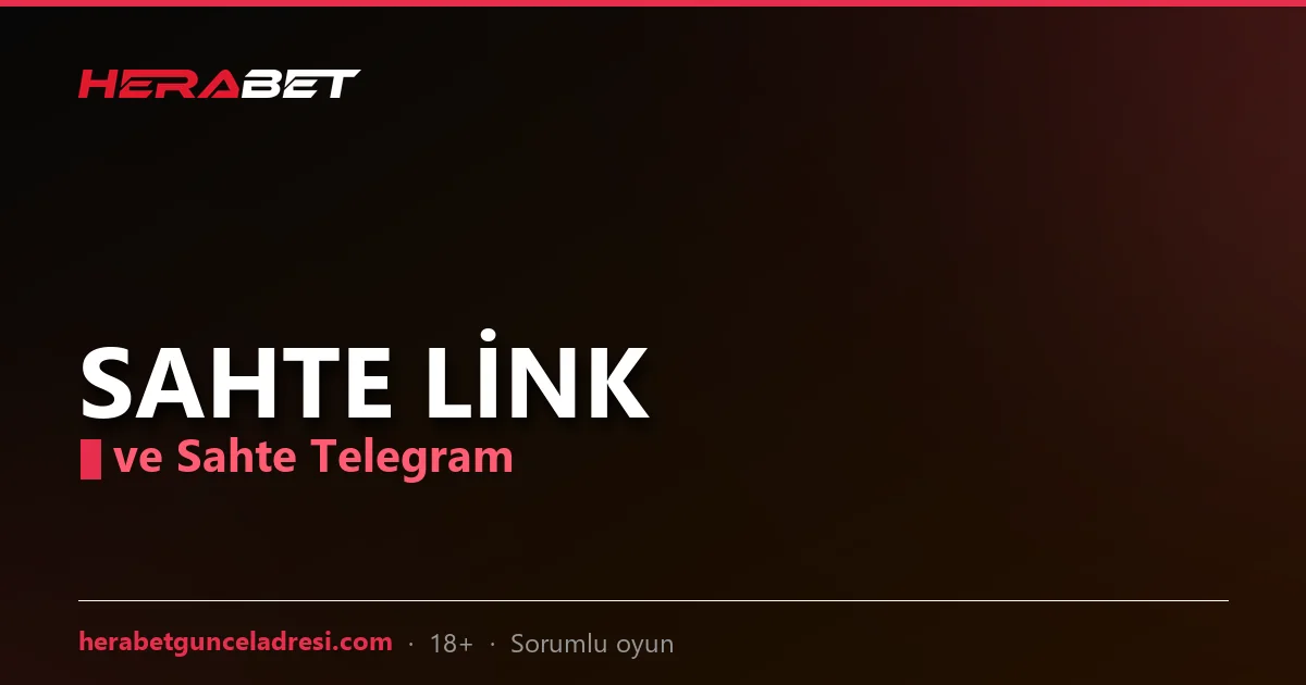 Sahte link ve sahte Telegram uyarı görseli
