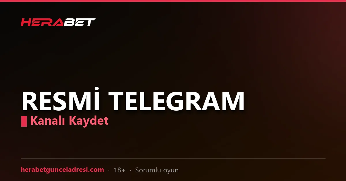 Herabet resmi Telegram kanalı görseli